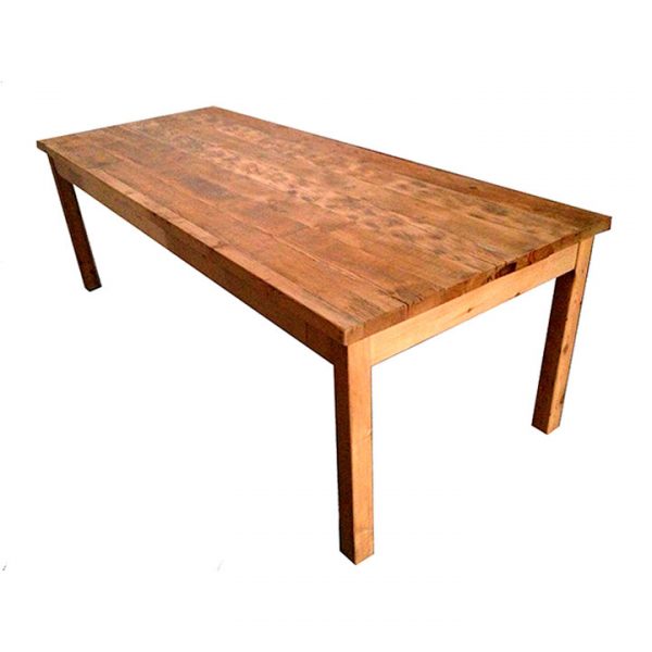mesa comedor de tablones madera
