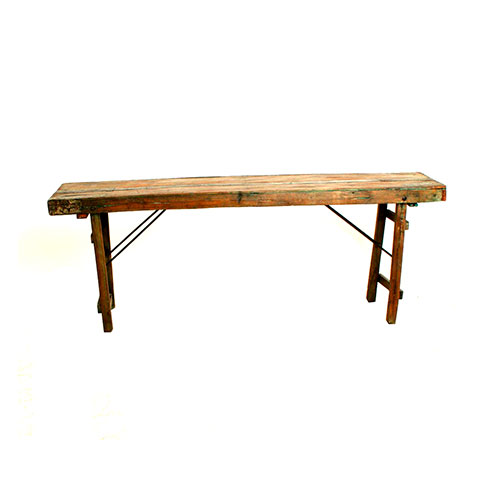 mesa en madera plegable vintage