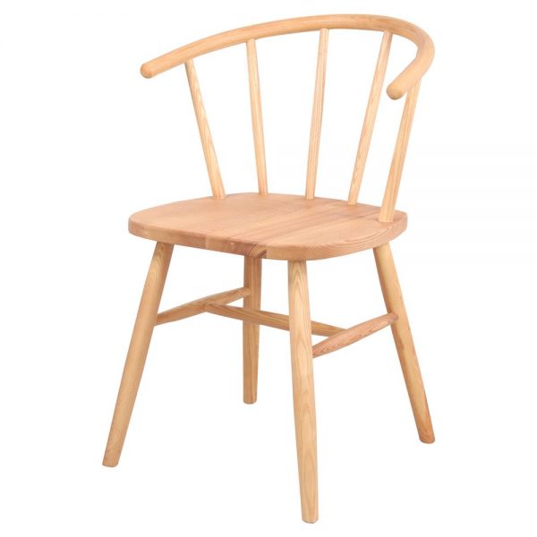 silla estilo nordico madera natural para comedor