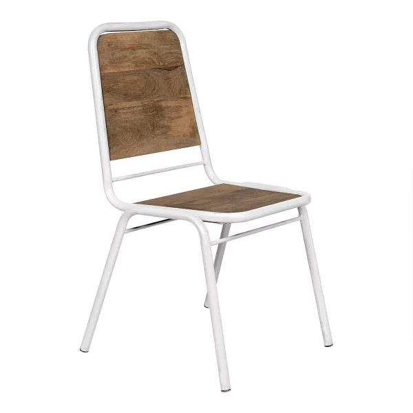 silla estilo industrial tablas de madera RUSTICA