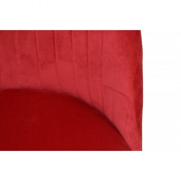 silla asiento tapizado color rojo