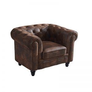 sofa chester marrón de 1 plaza