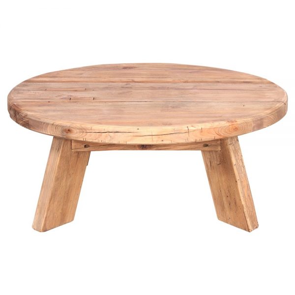 mesa centro madera maciza natural
