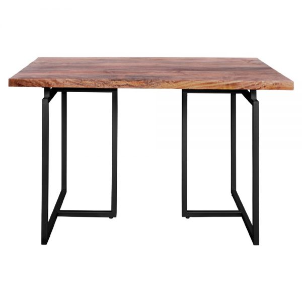 mesa escritorio tapa madera y metal