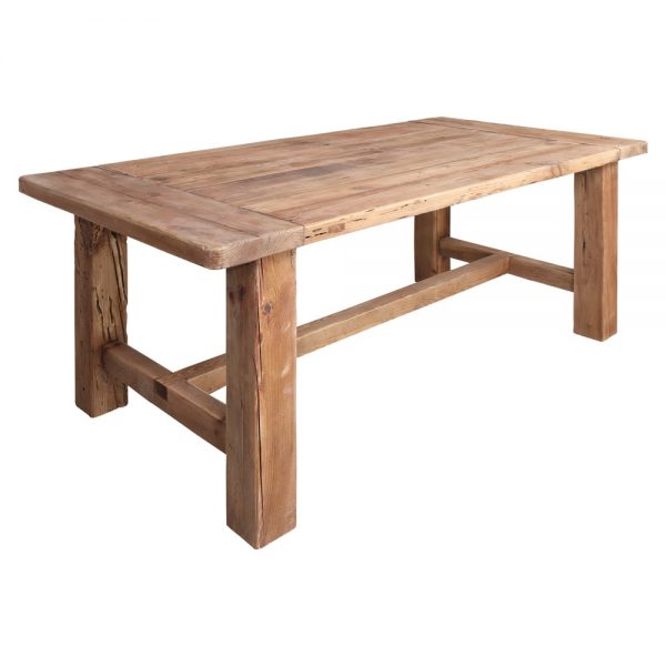 mesa comedor madera rustica color natural