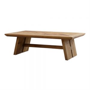 mesa centro rectangular en madera maciza