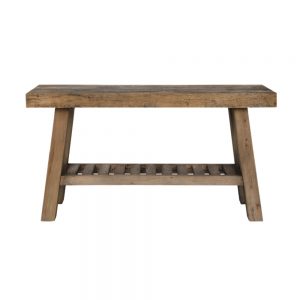 mesa auxiliar rectangular madera envejecida