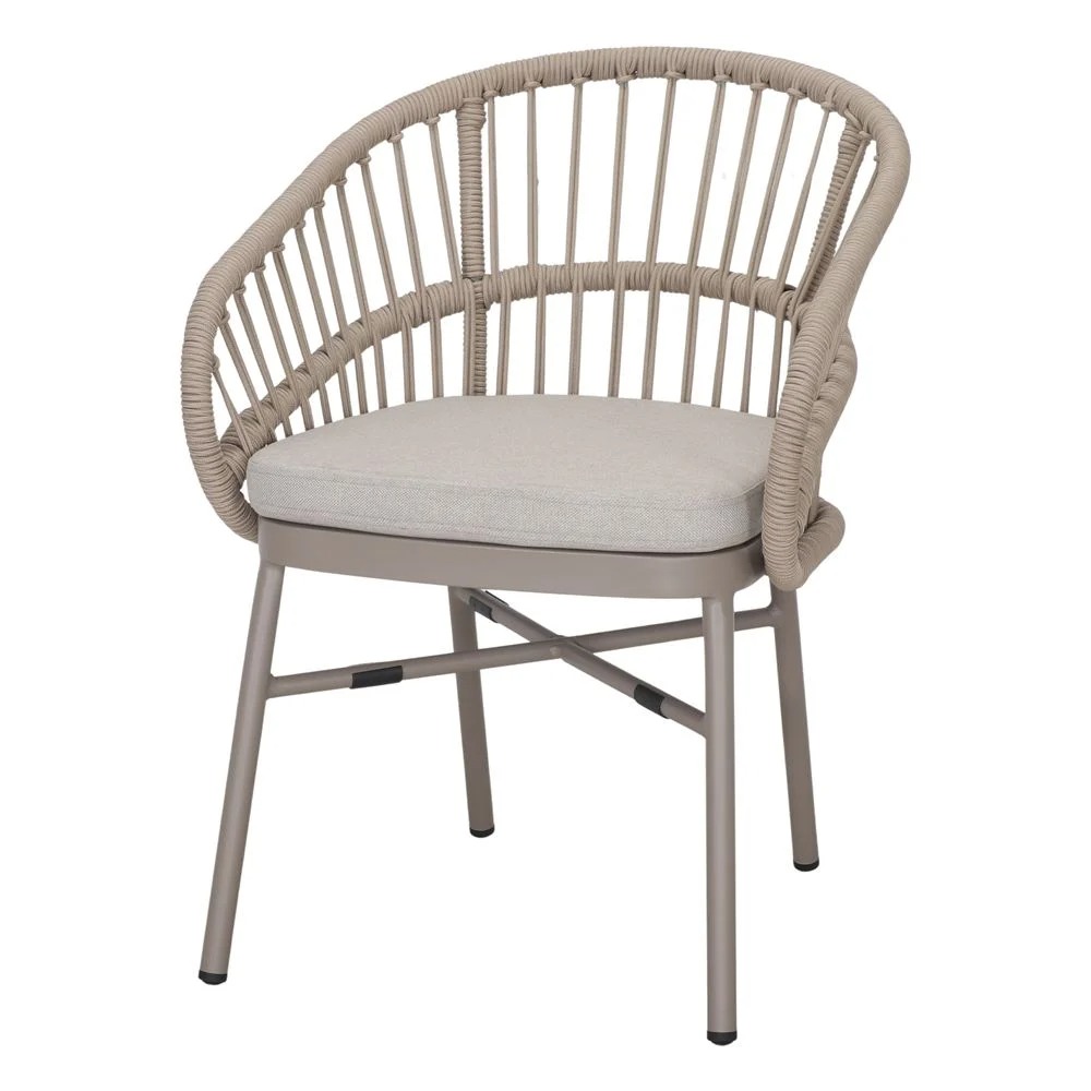 Silla Exterior Cuerda Beige
