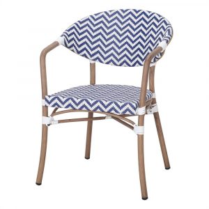 Silla Exterior Parisina Azul