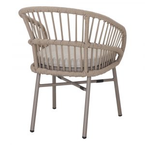 Silla Terraza Cuerda Beige